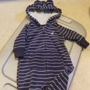 Carters Fleece one piece zip up